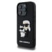 Karl Lagerfeld 3D Rubber Karl and Choupette Zadní Kryt pro iPhone 16 Pro Max Black