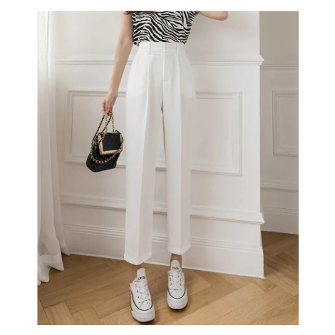 Dámské kalhoty s vysokým pasem