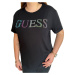 Dámské triko Guess E4GI02 černé OVERSIZE | černá