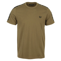 Fred Perry Contrast Tape Ringer T-Shirt Hnědá