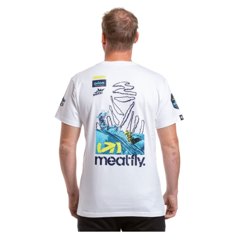 Meatfly pánské tričko Dakar Blue/White | Modrá