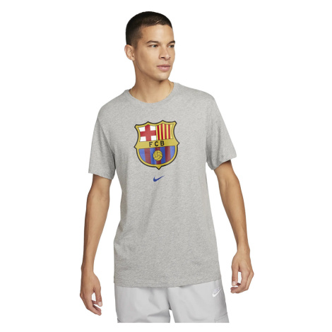 FC Barcelona pánské tričko Crest grey Nike