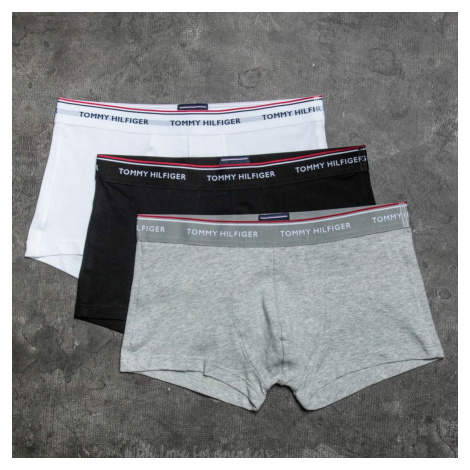 Tommy Hilfiger 3 Pack Low Rise Trunks Black/ White/ Grey Heather