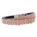 Calvin Klein Calvin Klein dámský růžový opasek LOGO BELT