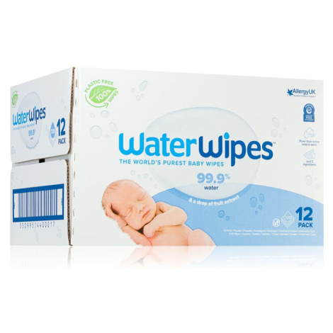 Water Wipes Baby Wipes 12 Pack dětské jemné vlhčené ubrousky 12x60 ks
