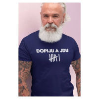 MMO Pánské tričko Dopiju a jdu Barva: Půlnoční modrá