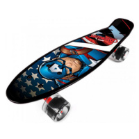 Disney CAPITAIN AMERIKA Skateboard, černá, velikost