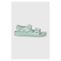 Dětské sandály Birkenstock Milano EVA Kids tyrkysová barva