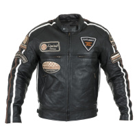 W-TEC Sheawen Pánská kožená moto bunda černá