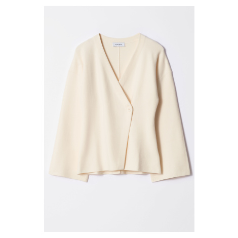 H & M - Asymetrický kardigan - bílá H&M