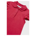 Kojenecké tričko Mayoral červená barva, s límečkem