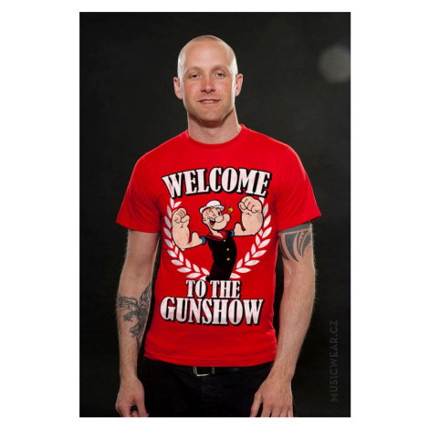 Pepek námořník tričko, Welcome To The Gunshow, pánské HYBRIS