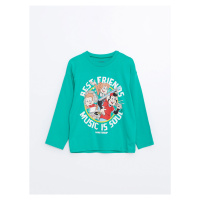 LC Waikiki Crew Neck Printed Long Sleeve Baby Boy T-Shirt