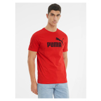 Červené pánské tričko Puma Ess - Pánské