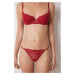 Tanga women'secret RED XMAS LA VECINA RUBIA červená barva, 5358622