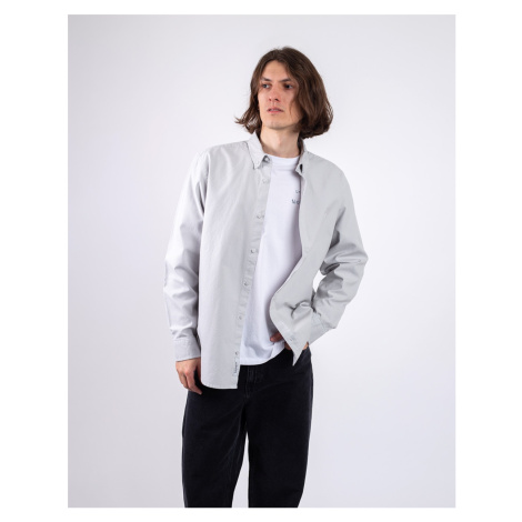 Carhartt WIP L/S Bolton Shirt Sonic Silver garment dyed