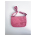 SARLINI malá sametová kabelka přes rameno Barva: Růžová