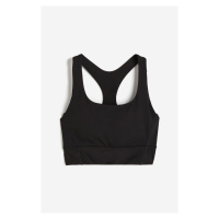 H & M - Sportovní podprsenka Medium Support z DryMove™ - černá