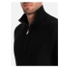 Černý pánský svetr s límcem Ombre Clothing