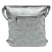 Velký světle šedý kabelko-batoh s kapsou Foxie