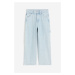 H & M - Baggy Fit Carpenter Jeans - modrá