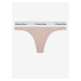 Béžová dámská tanga Calvin Klein Underwear