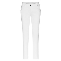 James & Nicholson Dámské bílé strečové kalhoty JN3001