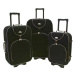 Rogal Černý textilní kufr na kolečkách "Movement" - M (35l), L (65l), XL (100l)