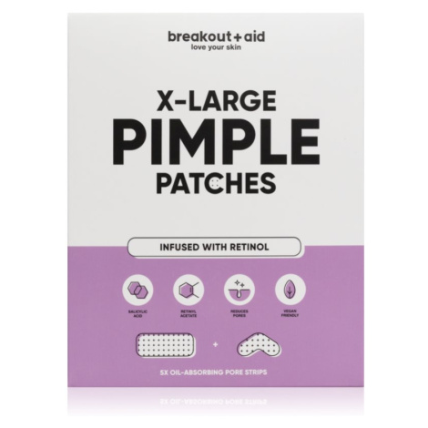 My White Secret Breakout + Aid X-Large Pimple Patches lokální péče proti akné s kyselinou salicy