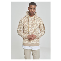 Sweat Camo Bomber Hoody béžová kamufláž