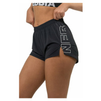 Nebbia FIT Activewear Smart Pocket Shorts Black Fitness kalhoty