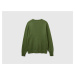 Benetton, Crew Neck Sweater In Cashmere And Wool Blend