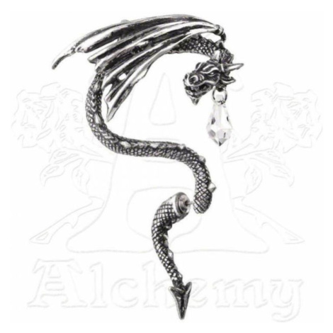 náušnice ALCHEMY GOTHIC - Crystal Dragon Ear Wrap - E330