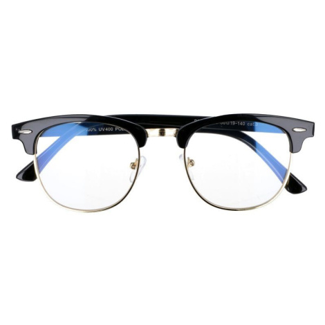 Sunmania Černé brýle Clubmaster proti modrému světlu "Blue Hype"