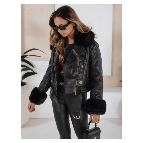 Dámská kožená bunda zimní s kožíškem TY5208 DStreet
