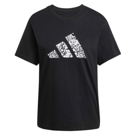 adidas CAMO TEE Dámské triko, černá, velikost