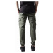 Pánské kalhoty // Urban Classics Washed Cargo Twill Jogging Pants olive