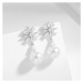 Éternelle Náušnice s perlou a zirkony Augustina E1447-EP5670A Stříbrná Bílá