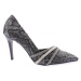 DGN Ysf-07-23y Women's Silver Stone Band Evening Dress Shoes