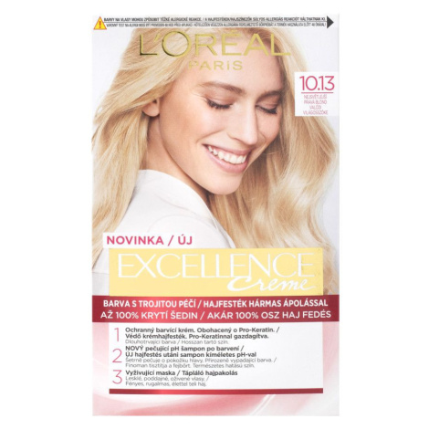 L´Oréal Paris Excellence Creme 10.13 Nejsvětlejší Pravá Blond pravá blond Barva Vlasů 192 ml L’Oréal Paris