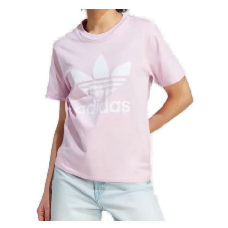 ADIDAS ORIGINALS-TREFOIL TEE-IK4039-orchid fusion Růžová