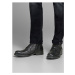 Černé pánské kožené kotníkové boty Jack & Jones Russel