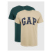 Barevné pánské tričko s logem GAP, 2ks
