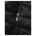 Černá prošívaná vesta s kapucí (16M9138-392)
