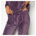 Fleecové pyžamo s dlouhými rukávy, výšivka "lumineuse"