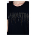 Tričko la martina woman t-shirt s/s viscose jers černá