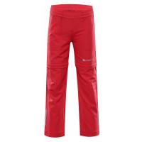 Dětské softshellové kalhoty Alpine Pro PANTALEO 4 - červená