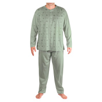 Libor pánské pyžamo s dlouhým rukávem 1-OGD-145 khaki