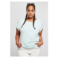 Dámské tričko Melange Extended Shoulder Tee aqua melange