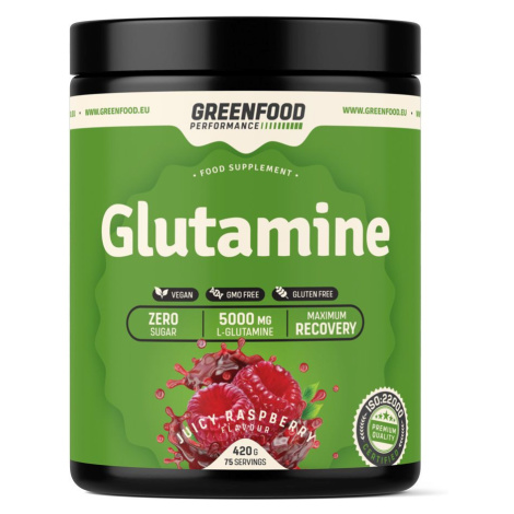 GreenFood Performance Glutamine Juicy malina 420 g GreenFood Nutrition